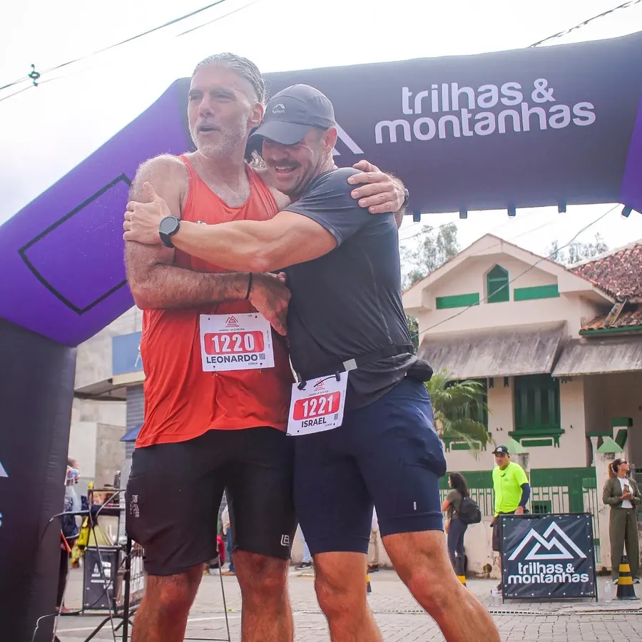 Leonardo Juste em prova de corrida de trilha